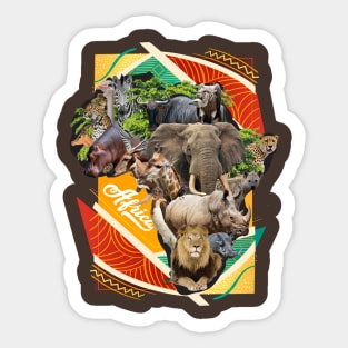 African Wild Animals Sticker